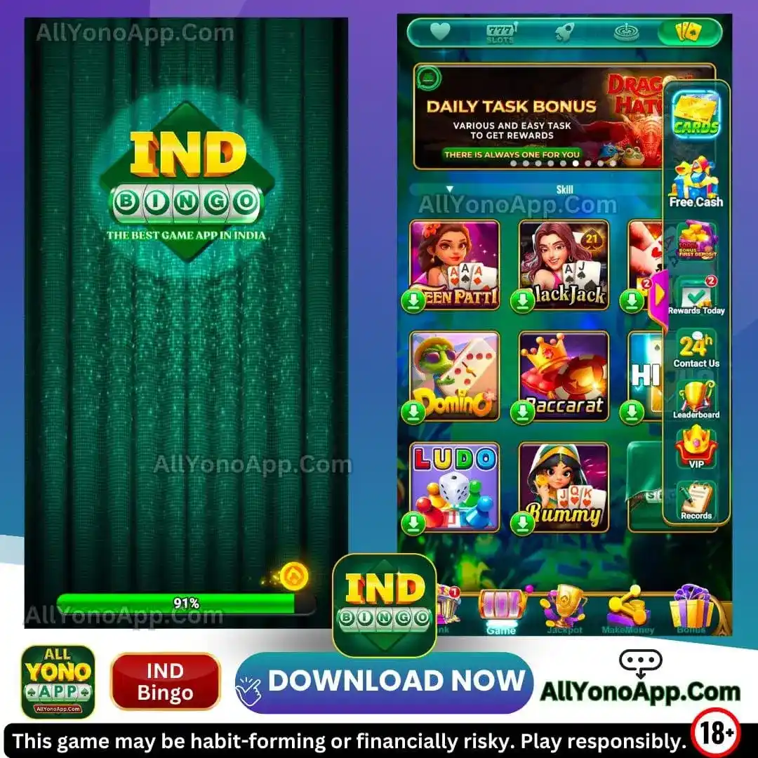 IND Bingo App Screenshot